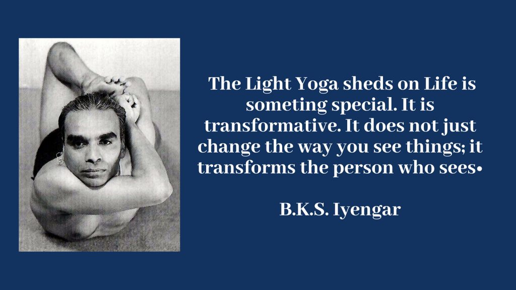 About BKS Iyengar yoga expert from india